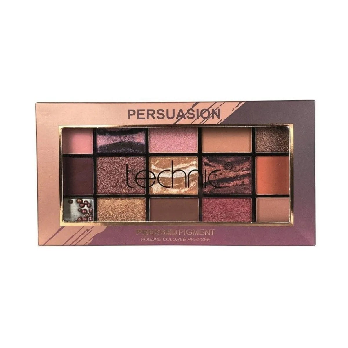 Technic Persuasion Palette – 15 Vegan Blendable Bold & Soft Shades