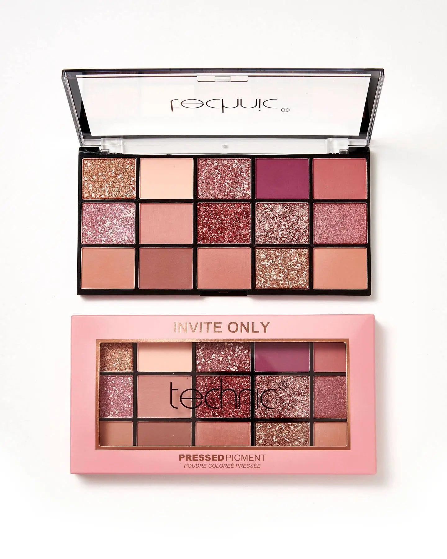 Technic Invite Only Eyeshadow Palette – 15 Vegan, Bold Shades