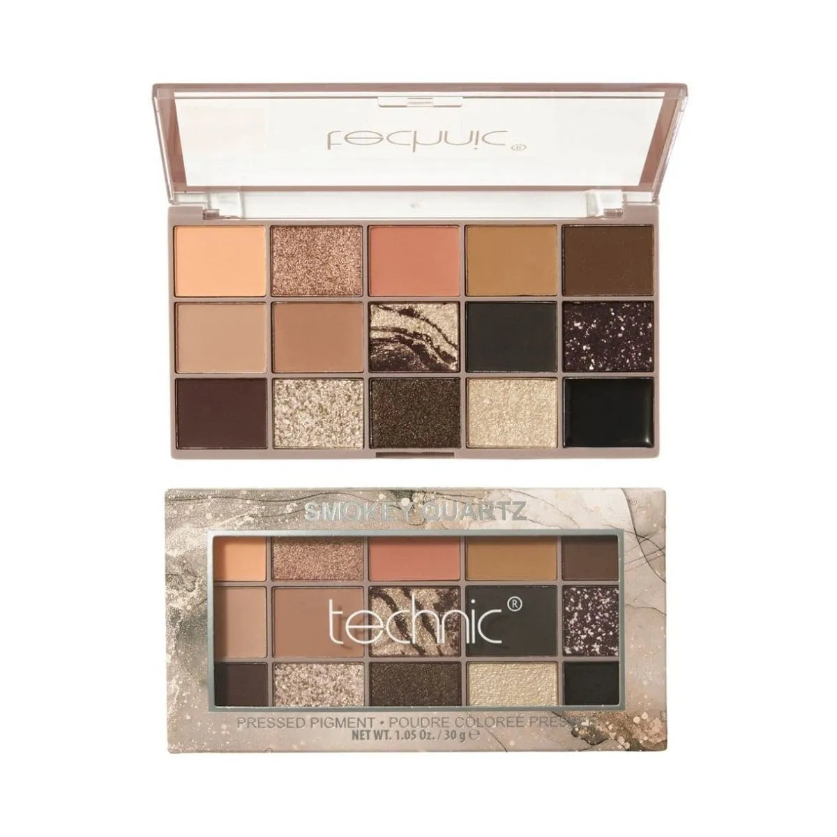 Technic Smokey Quartz Eyeshadow Palette – Cool-Toned Glam Must-Have
