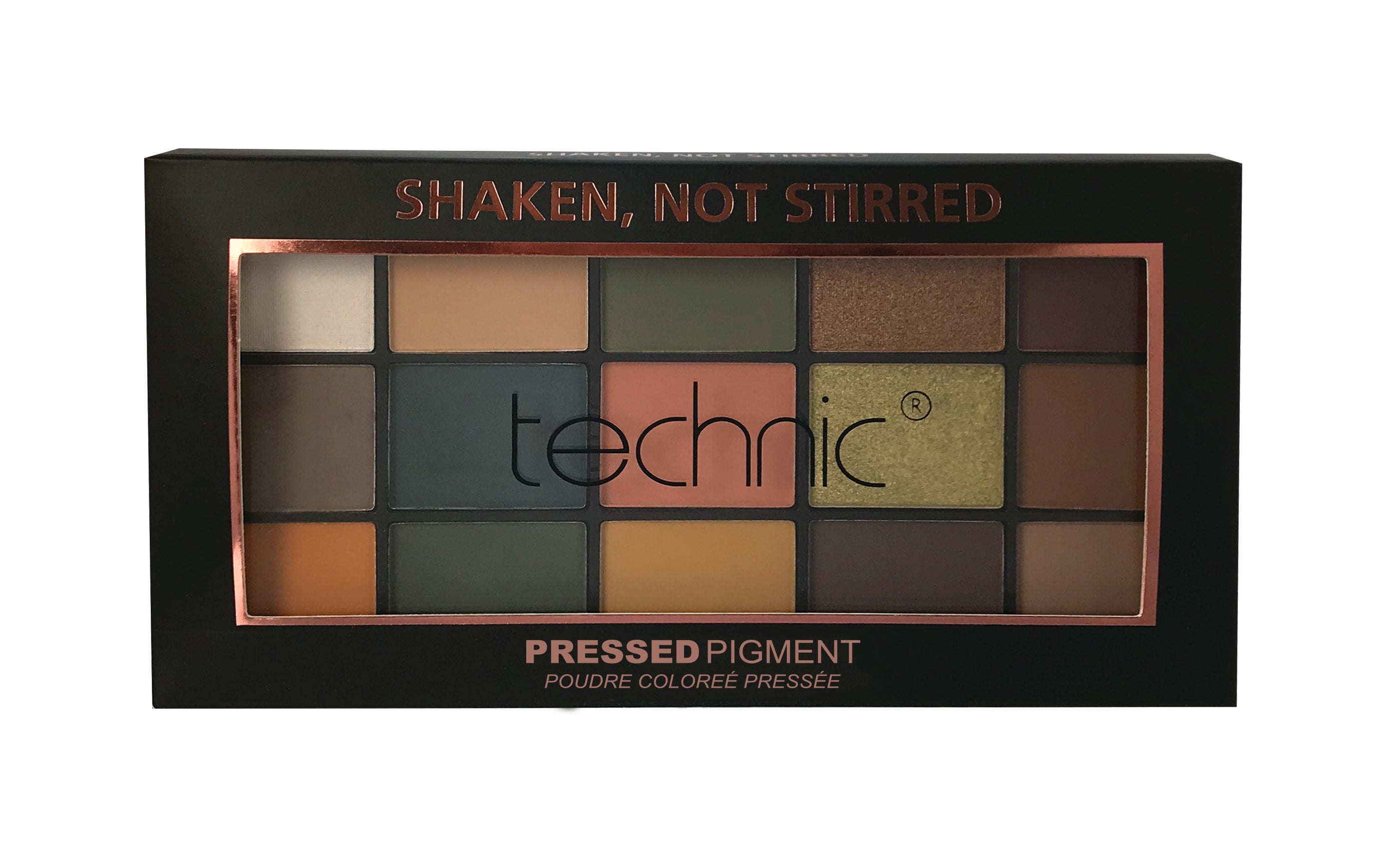 Technic Shaken Not Stirred Palette – 15 Bold & Elegant Vegan Shades
