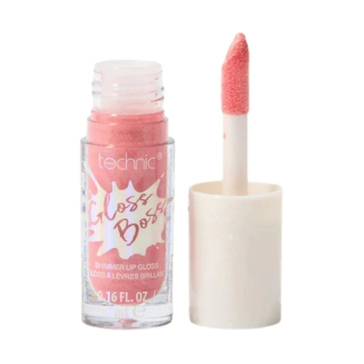 Technic Gloss Boss Pink Sparkle – Shiny Vegan Pink Lip Gloss