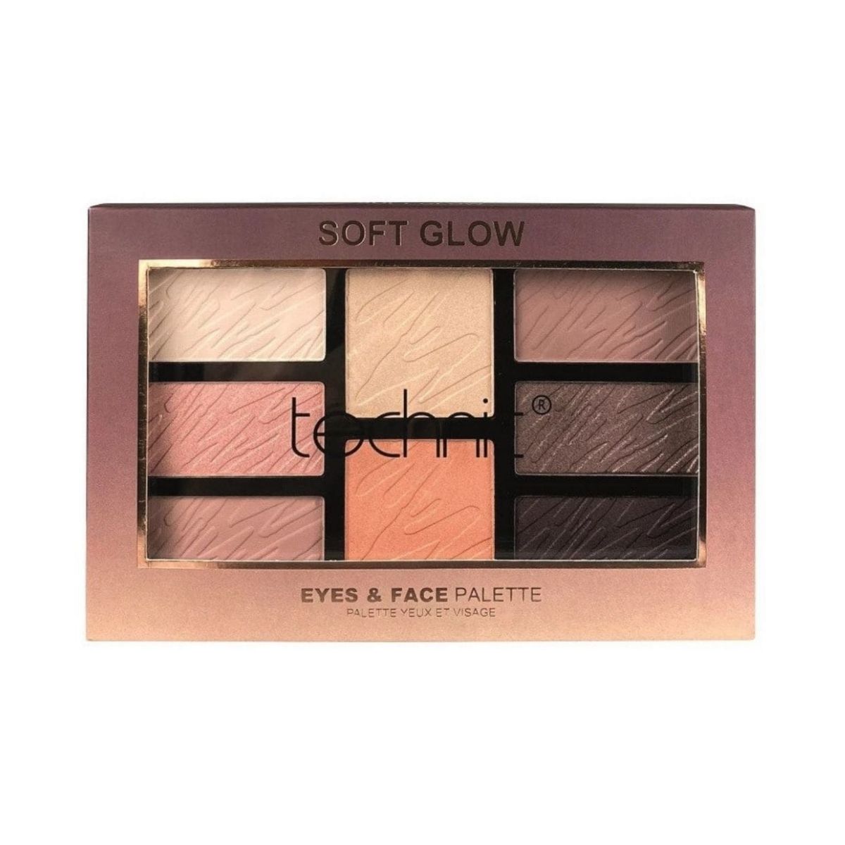 Technic Soft Glow Eyes & Face Palette – 8 All-in-One Shades