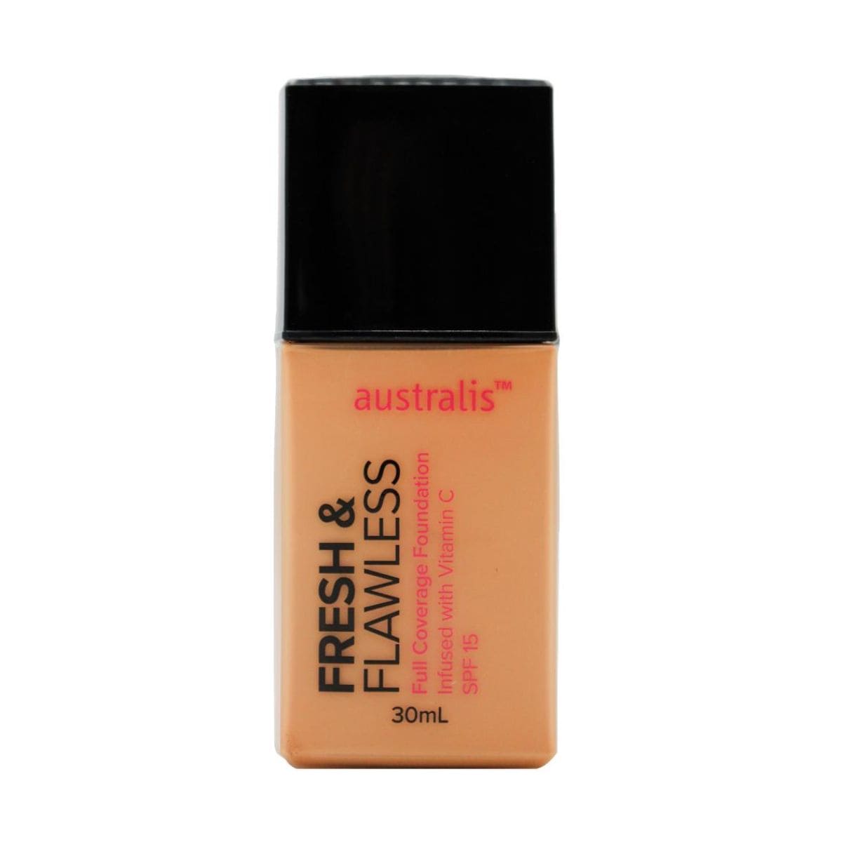 Australis Fresh & Flawless Full Coverage Foundation SPF15 30ml - Tawny | Discount Brand Name Cosmetics  