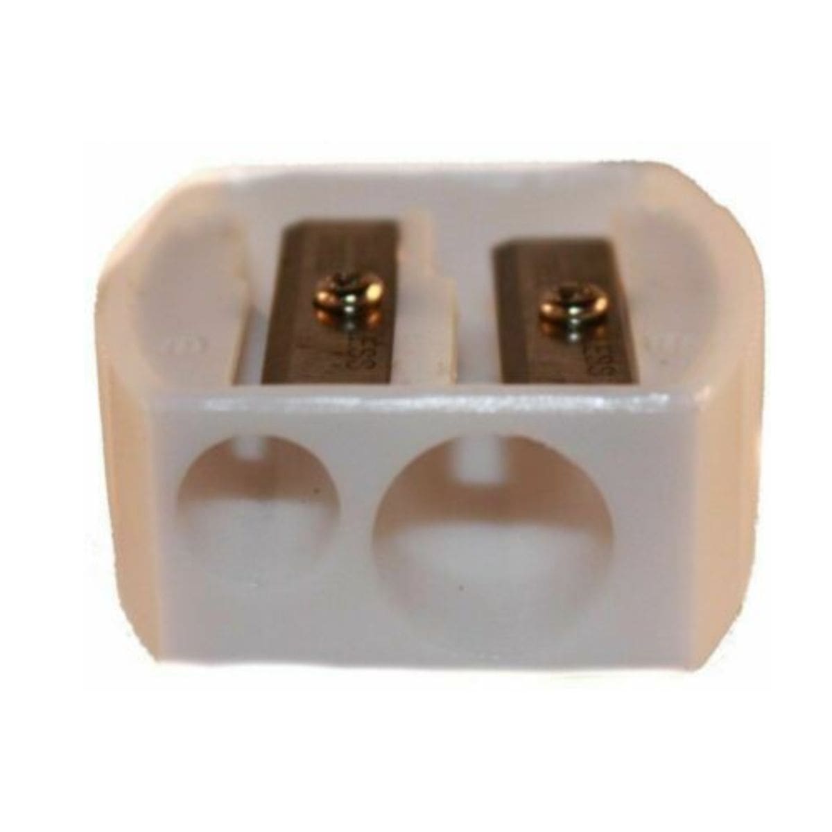 Body Collection Duo Cosmetic Pencil Sharpener - White | Discount Brand Name Cosmetics