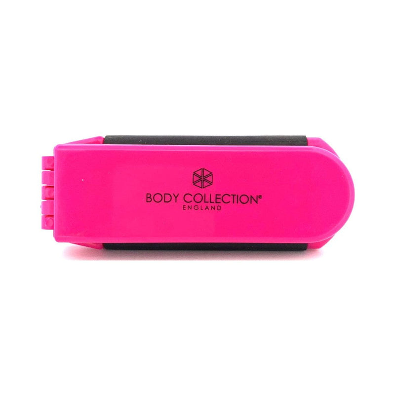 Body Collection Folding Brush with Mirror - Pink | Discount Brand Name Cosmetics