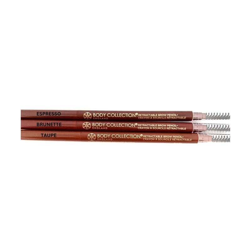 Body Collection Retractable Eyebrow Definer Pencil - Brunette | Discount Brand Name Cosmetics  