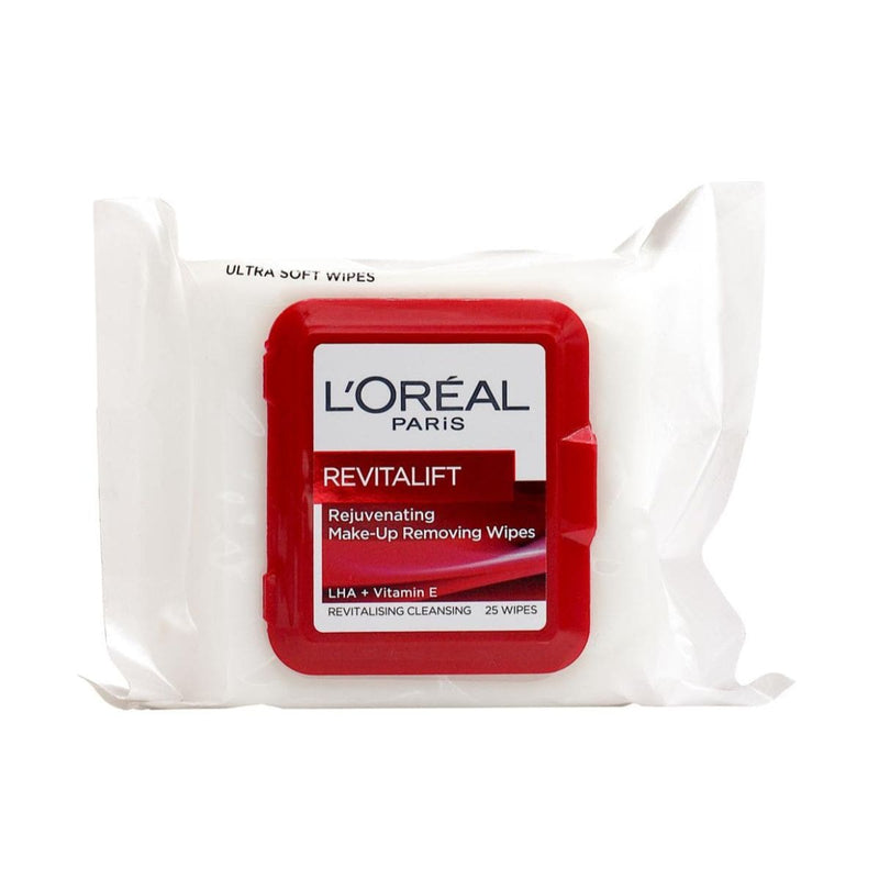 L'Oreal Revitalift Rejuvenating Makeup Removing Wipes - 25pk | Discount Brand Name Cosmetics