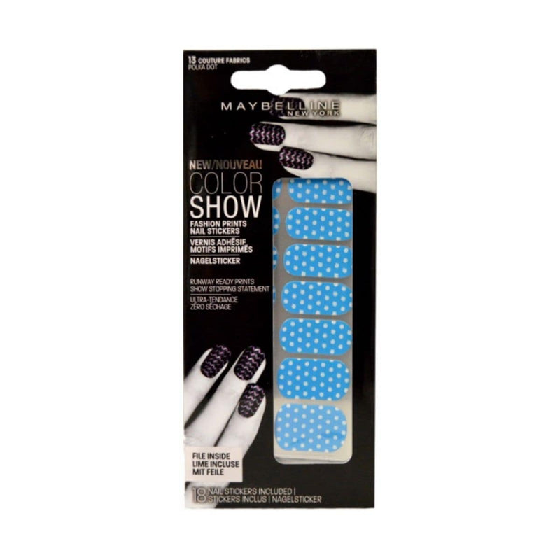 Maybelline Color Show Fashion Prints Nail Stickers - Polka Dot 13 | Discount Brand Name Cosmetics