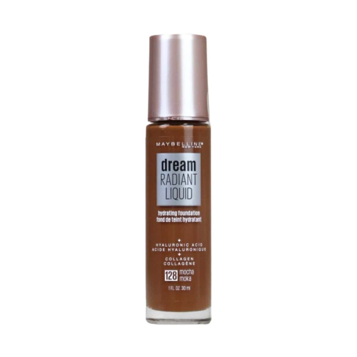 Maybelline Dream Radiant Liquid Foundation - Mocha 128 | Discount Brand Name Cosmetics