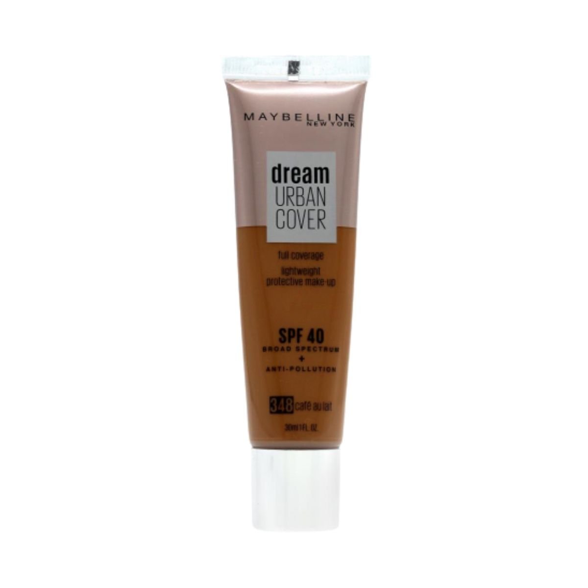 Maybelline Dream Urban Cover Liquid Foundation - Cafe au Lait 348 | Discount Brand Name Cosmetics