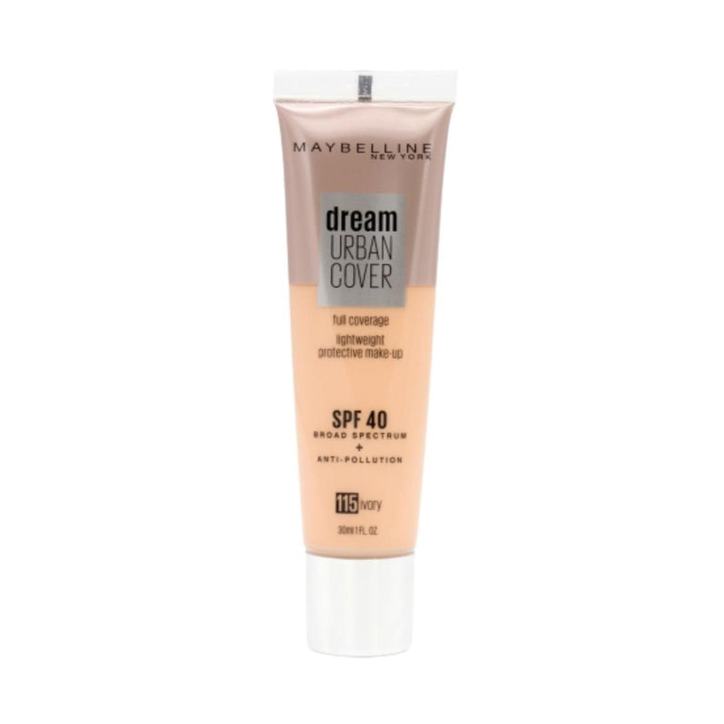 Maybelline Dream Urban Cover Liquid Foundation - Ivory 115 | Discount Brand Name Cosmetics