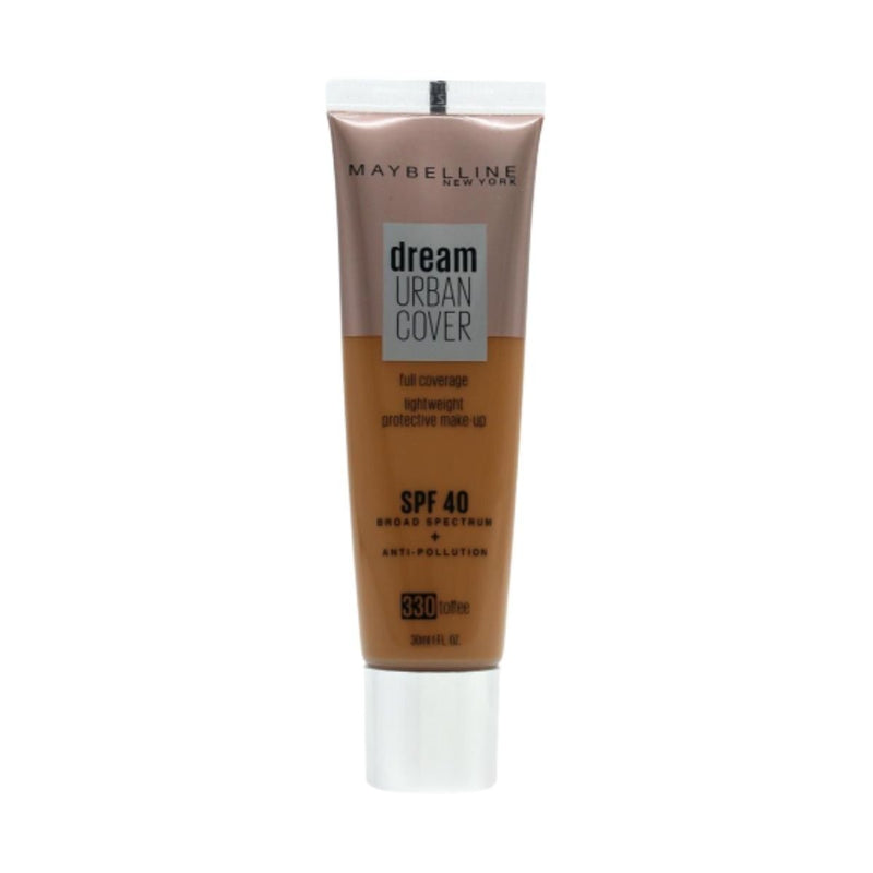 Maybelline Dream Urban Cover Liquid Foundation - Toffee 330 | Discount Brand Name Cosmetics