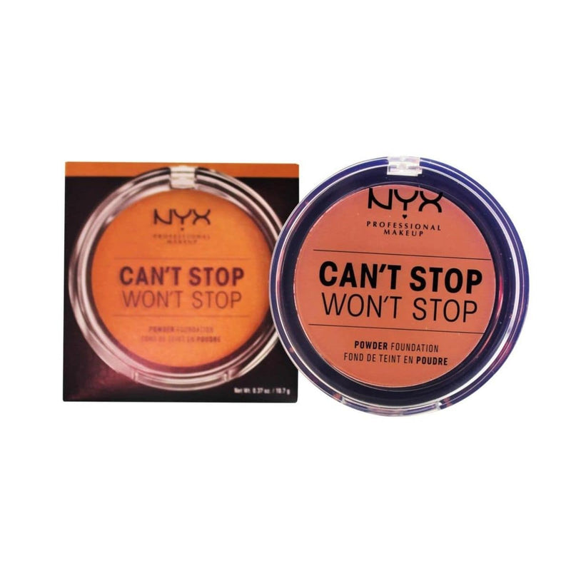 NYX Can't Stop Won't Stop Powder Foundation - Mahogany | Discount Brand Name Cosmetics