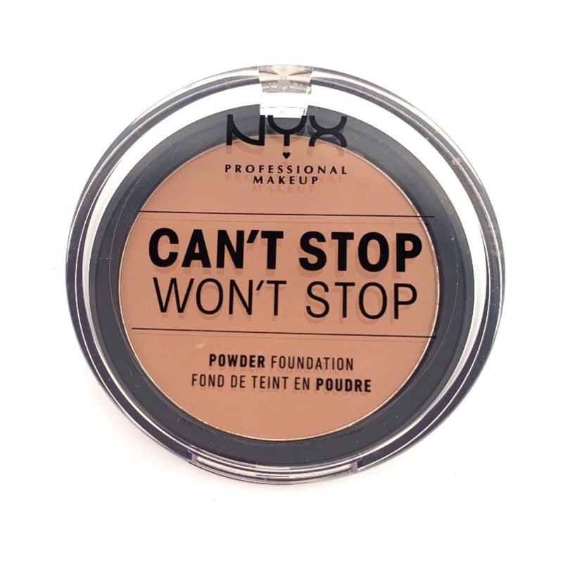 NYX Can't Stop Won't Stop Powder Foundation - Warm Caramel | Discount Brand Name Cosmetics