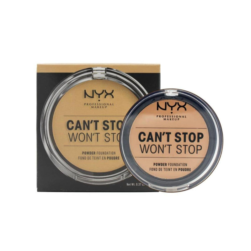 NYX Can't Stop Won't Stop Powder Foundation - Caramel | Discount Brand Name Cosmetics