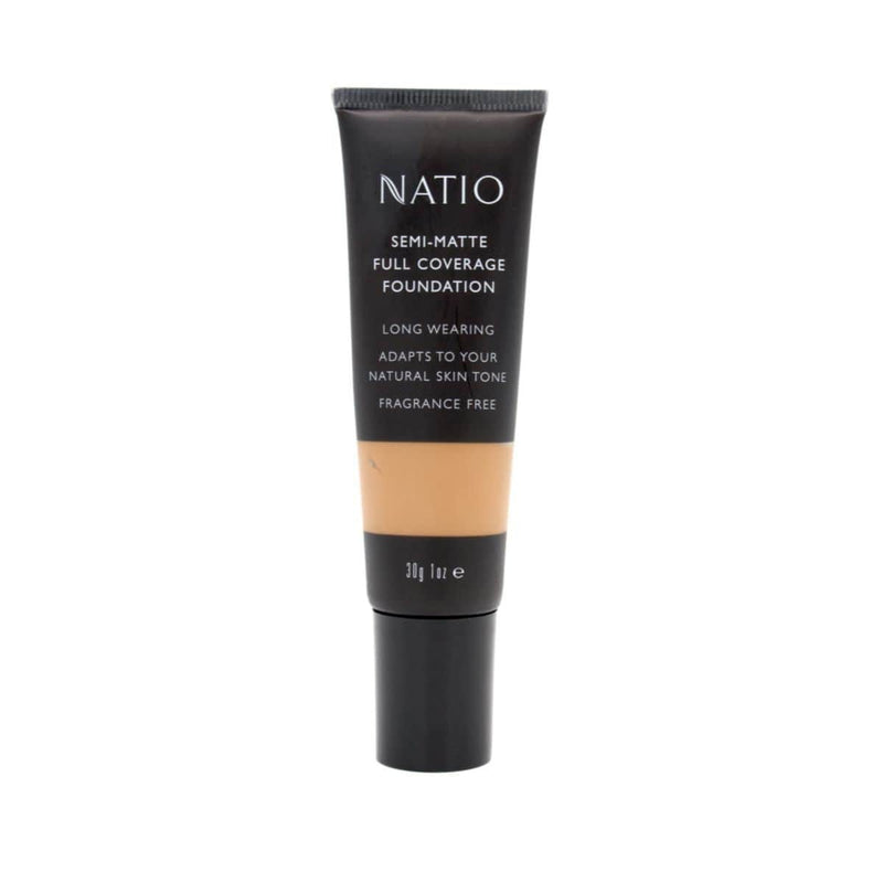 Natio Semi-Matte Full Coverage Foundation - Cinnamon | Discount Brand Name Cosmetics