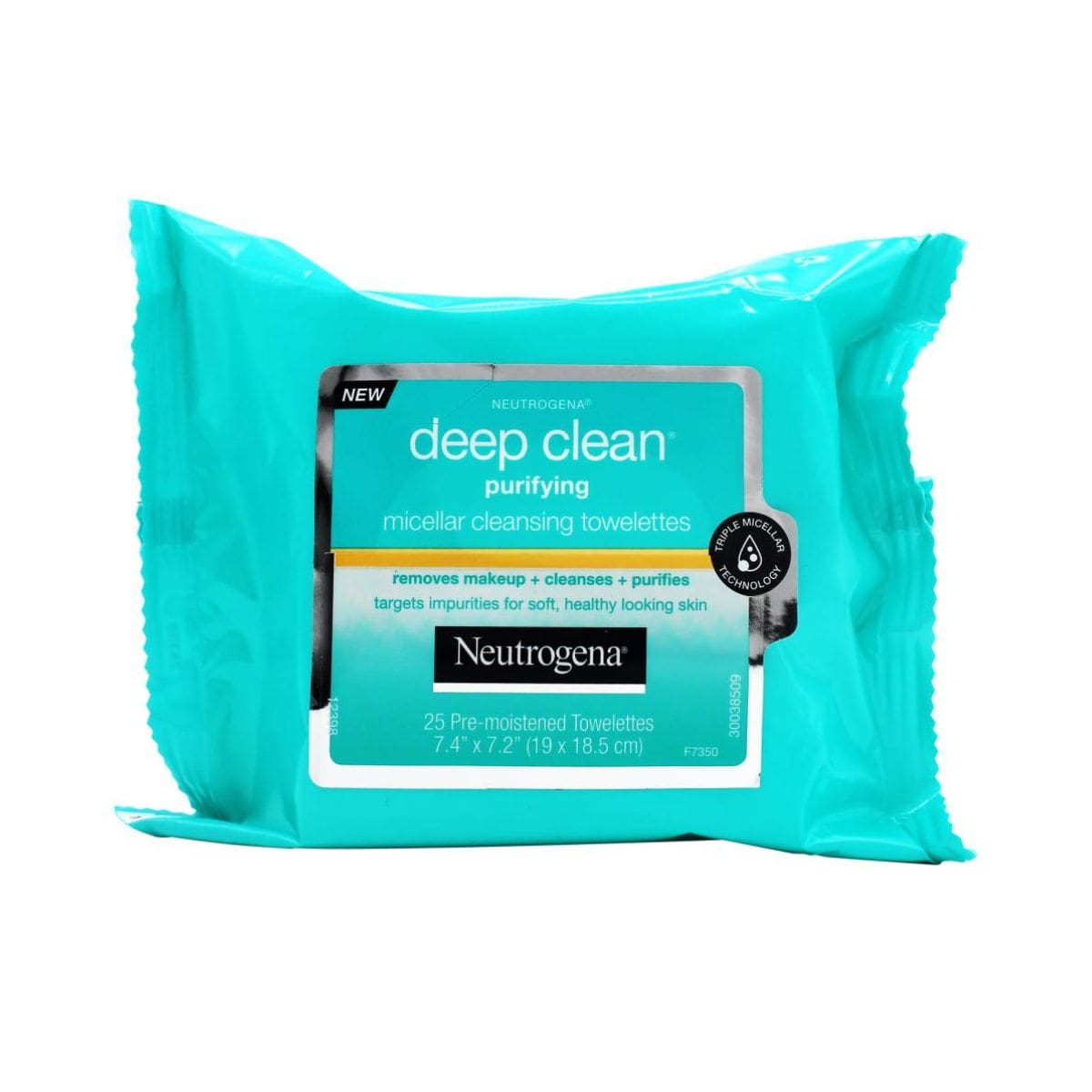 Neutrogena Deep Clean Purifying Micellar Cleansing Towelettes - 25pk | Discount Brand Name Cosmetics