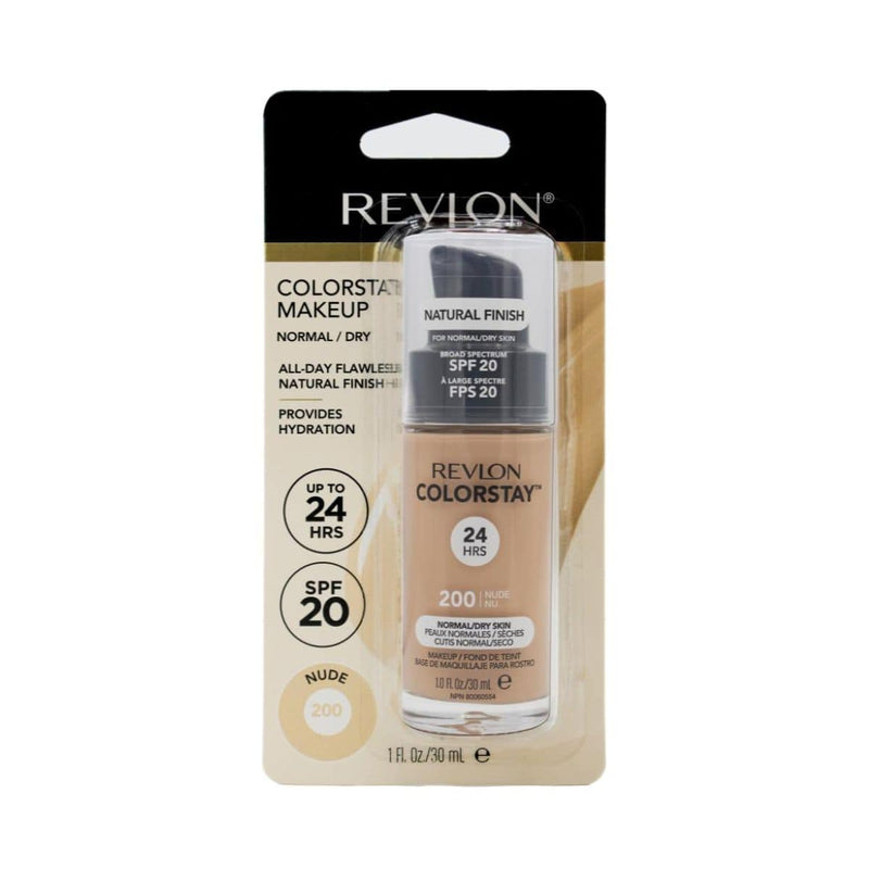 Revlon ColorStay Makeup Foundation For Normal/Dry Skin - Nude 200 - Carded | Discount Brand Name Cosmetics