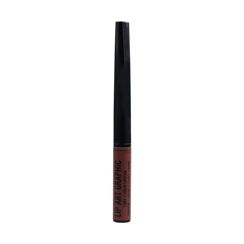 Rimmel Lip Art Graphic Liner & Liquid Lipstick - Now Or Never 760 | Discount Brand Name Cosmetics