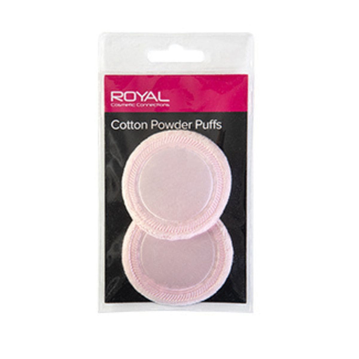 Royal Cosmetics Cotton Powder Puffs - 2 Puffs | Discount Brand Name Cosmetics