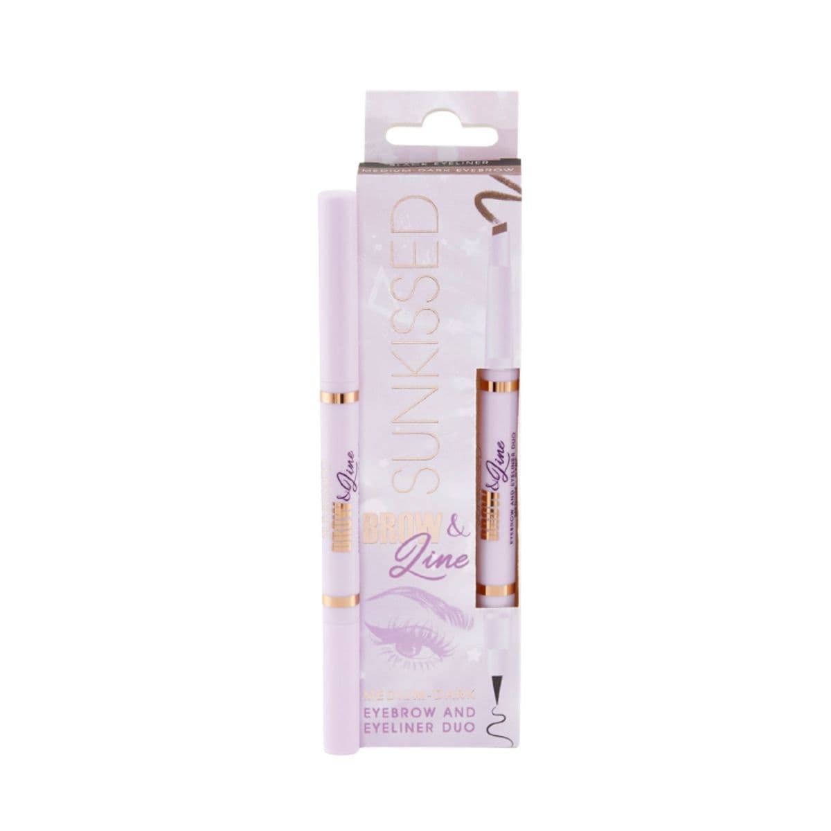SUNKissed Brow & Line Eyebrow Pencil and Eyeliner - Medium Dark | Discount Brand Name Cosmetics