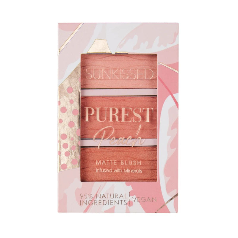 SUNKissed Purest Peach Matte Blush Palette | Discount Brand Name Cosmetics