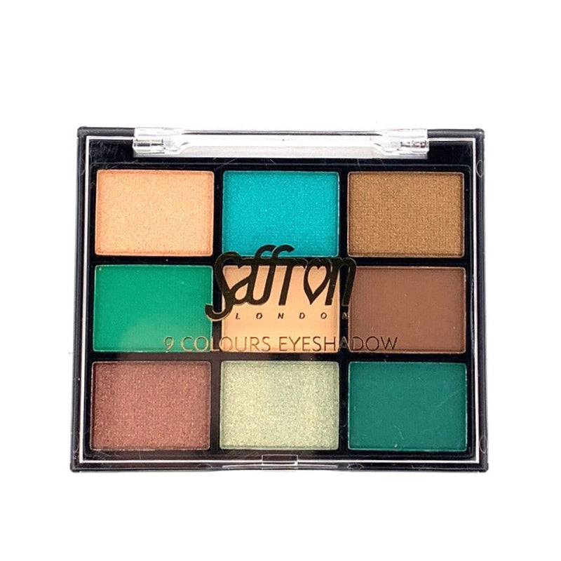 Saffron 9 Colours Eyeshadow - Earth 02 | Discount Brand Name Cosmetics