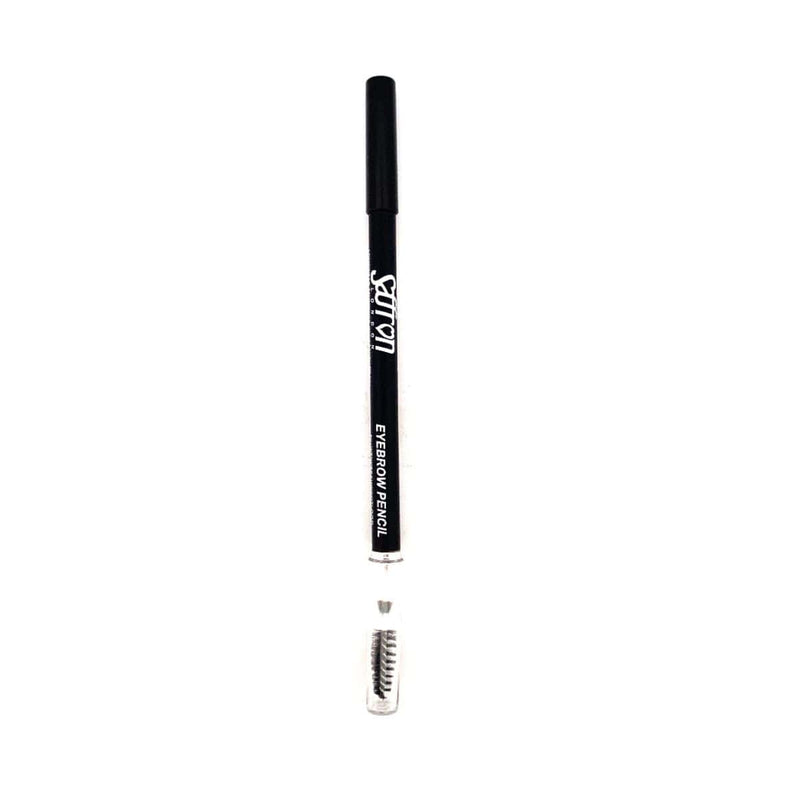 Saffron Eyebrow Pencil with Brush - Black | Discount Brand Name Cosmetics