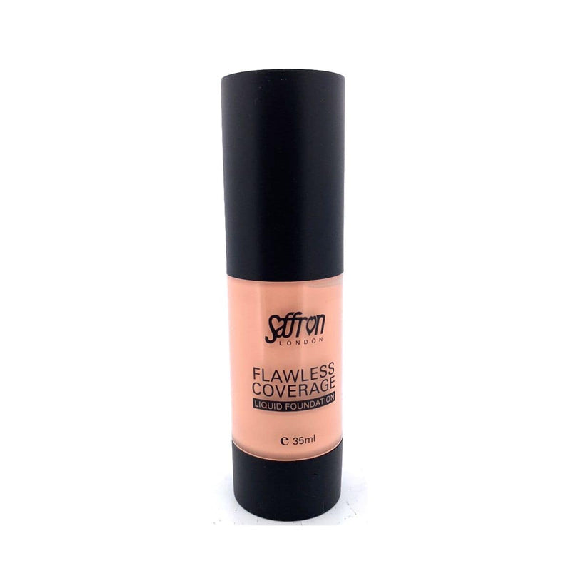 Saffron Flawless Coverage Liquid Foundation - Beige | Discount Brand Name Cosmetics