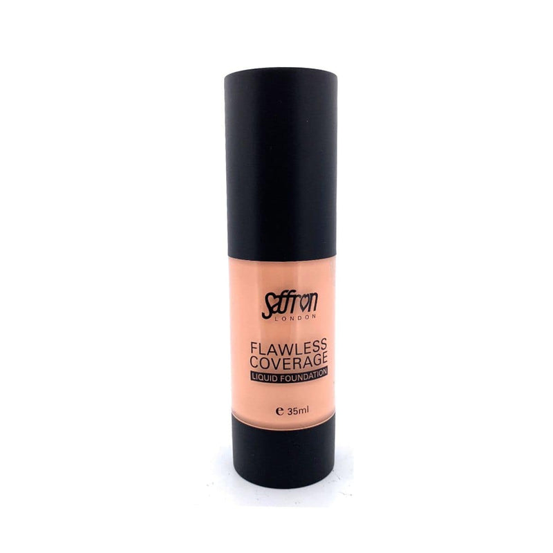 Saffron Flawless Coverage Liquid Foundation - Sand | Discount Brand Name Cosmetics