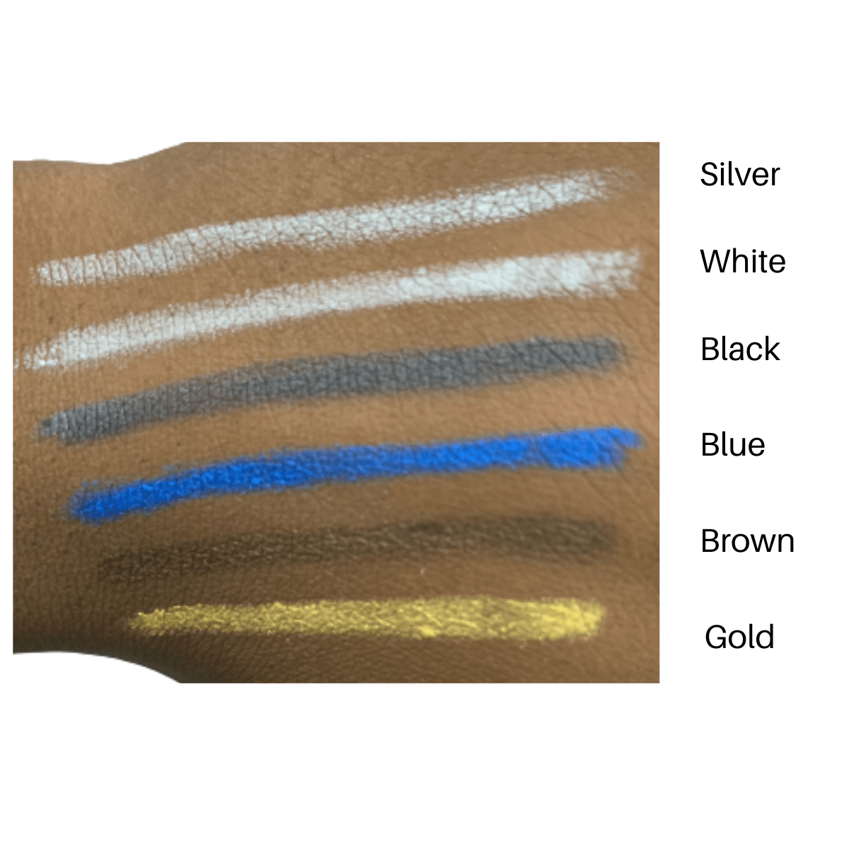 Saffron Metallic Eye Pencil - Dark Brown