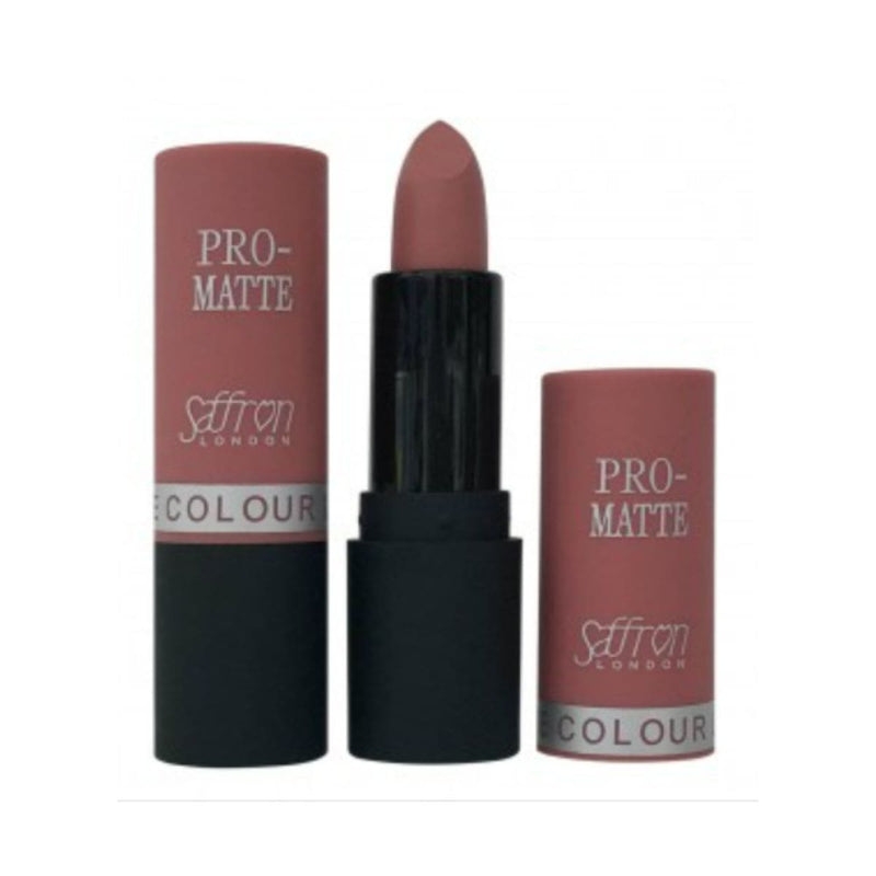Saffron Pro Matte Colour Lipstick - 01 Matte Tea Rose | Discount Brand Name Cosmetics