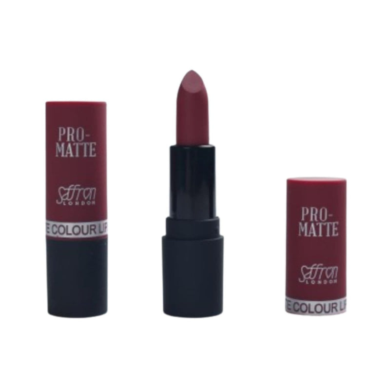 Saffron Pro Matte Colour Lipstick -16 Wine | Discount Brand Name Cosmetics