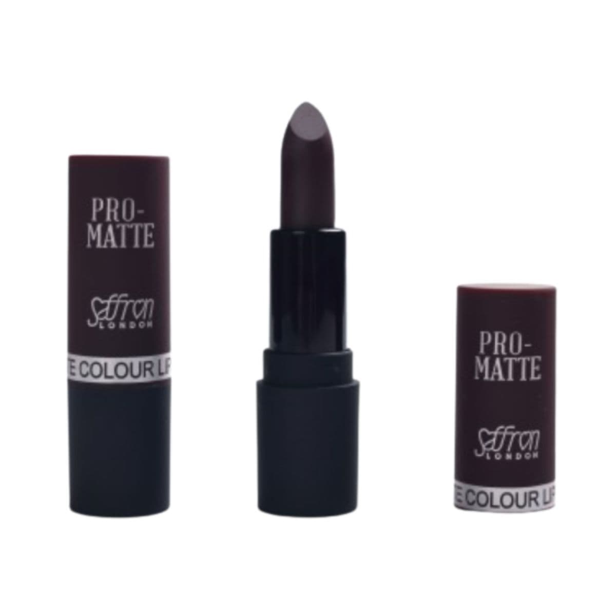 Saffron Pro Matte Colour Lipstick -17 Burgundy | Discount Brand Name Cosmetics