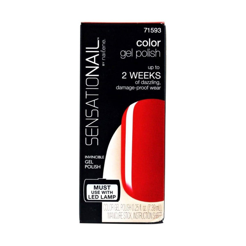 SensatioNail Color Gel Polish - Scarlet Red 71593 | Discount Brand Name Cosmetics