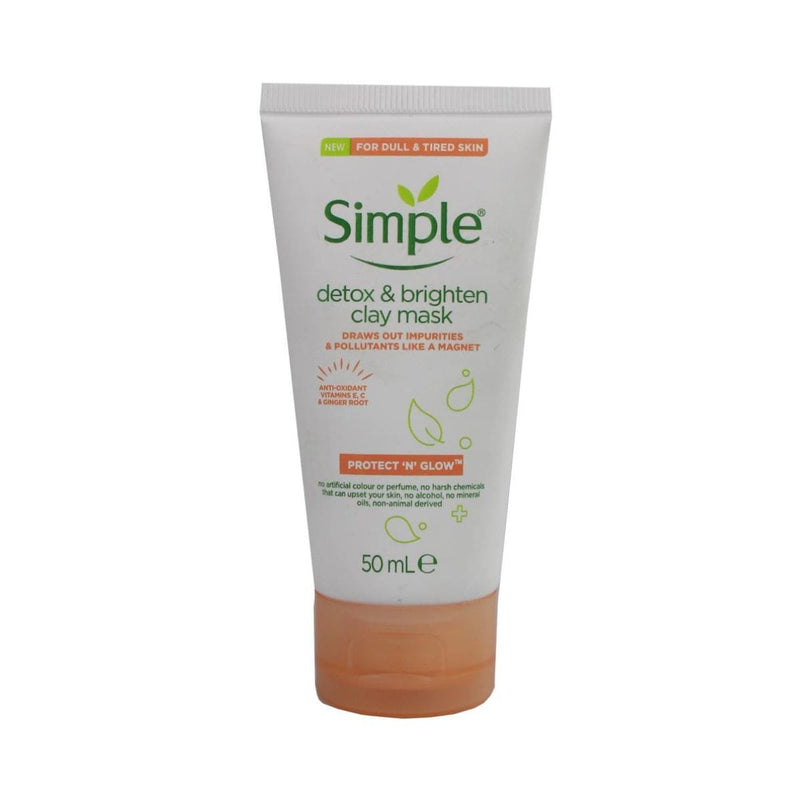 Simple Detox & Brighten Clay Mask - 50ml | Discount Brand Name Cosmetics