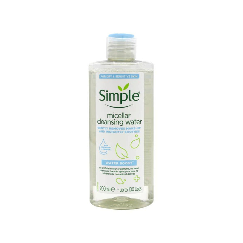 Simple Micellar Cleansing Water Hydrates And Gently Removes Make Up - 200ml | Discount Brand Name Cosmetics