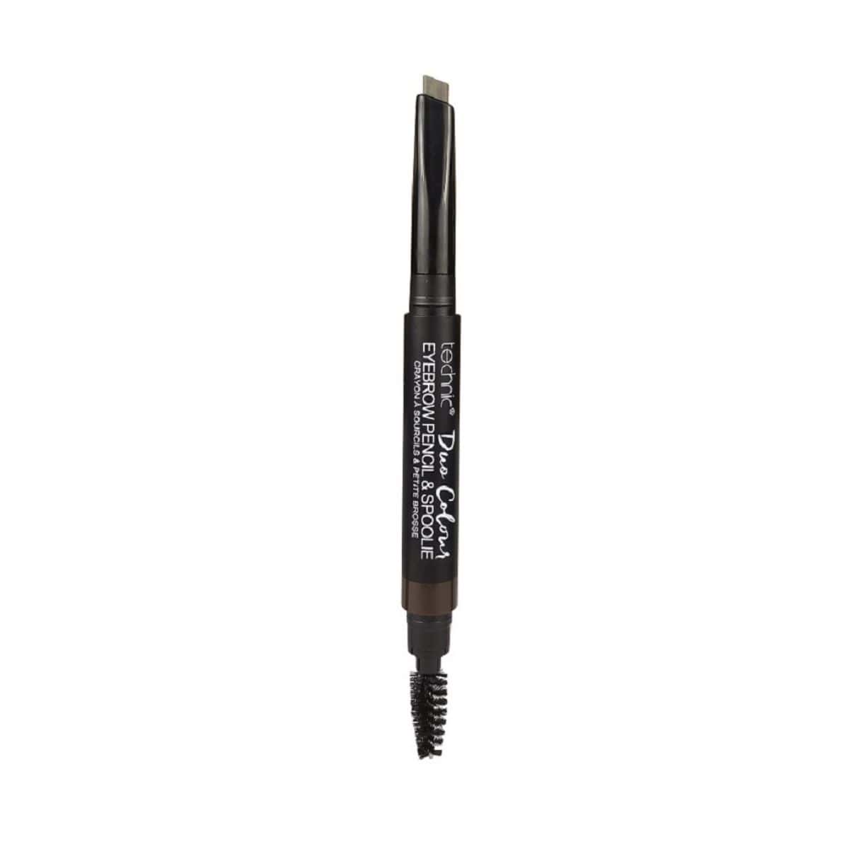Technic Duo Colour Eyebrow Pencil & Spoolie -  Dark | Discount Brand Name Cosmetics