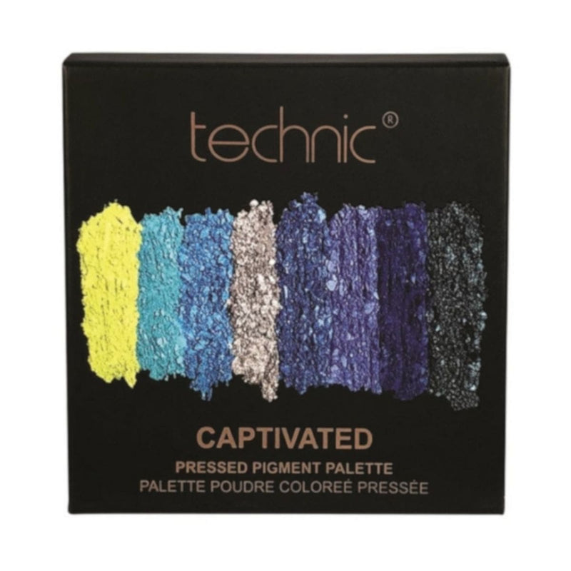 Technic Pressed Pigment Eyeshadow Palette (9 pan) - Captivated | Discount Brand Name Cosmetics