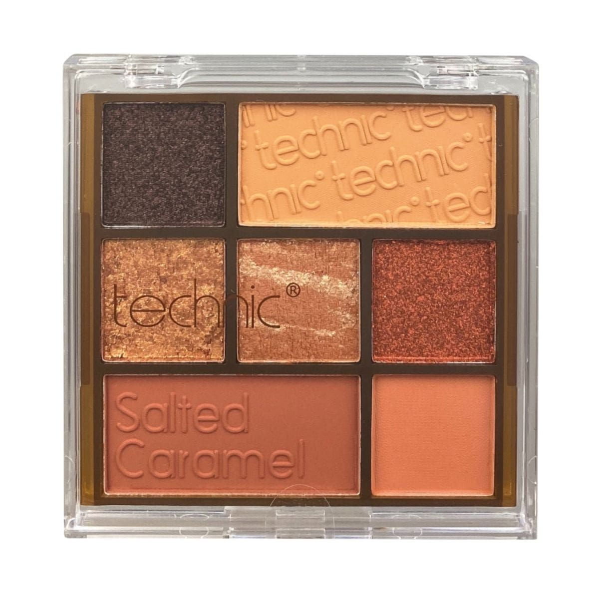 Technic Pressed Pigment Palette (7 pan) -Salted Caramel | Discount Brand Name Cosmetics