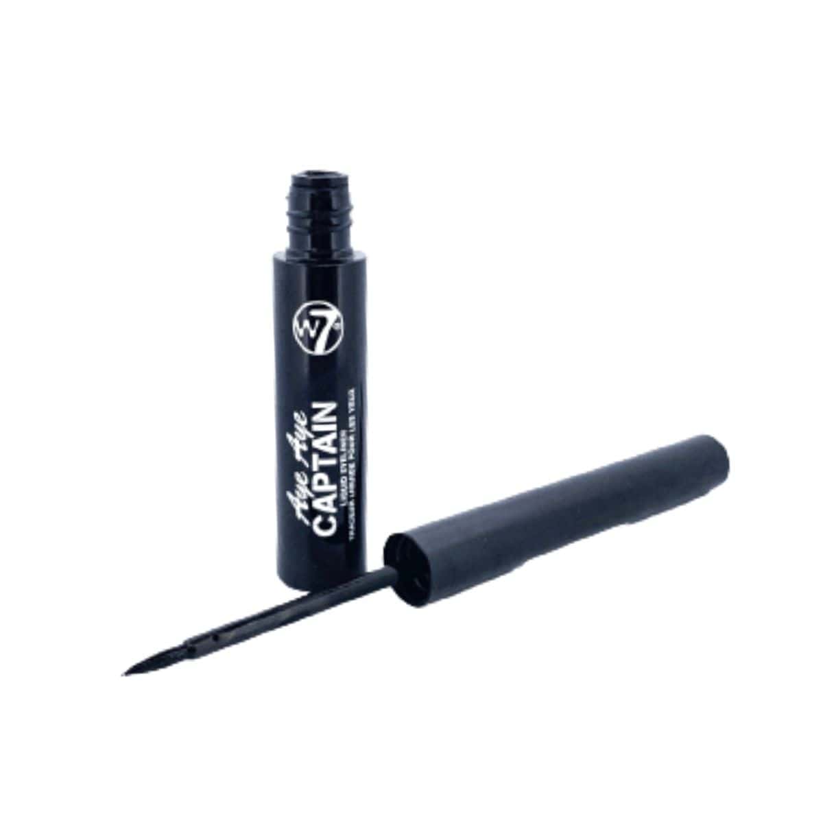 W7 Aye Aye Captain Liquid Eyeliner - Black | Discount Brand Name Cosmetics