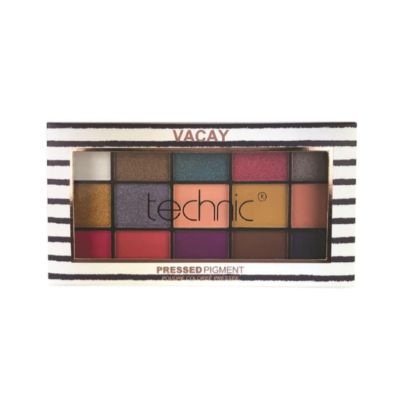 Technic Pressed Pigment Eyeshadow Palette - Vacay | Discount Brand Name Cosmetics