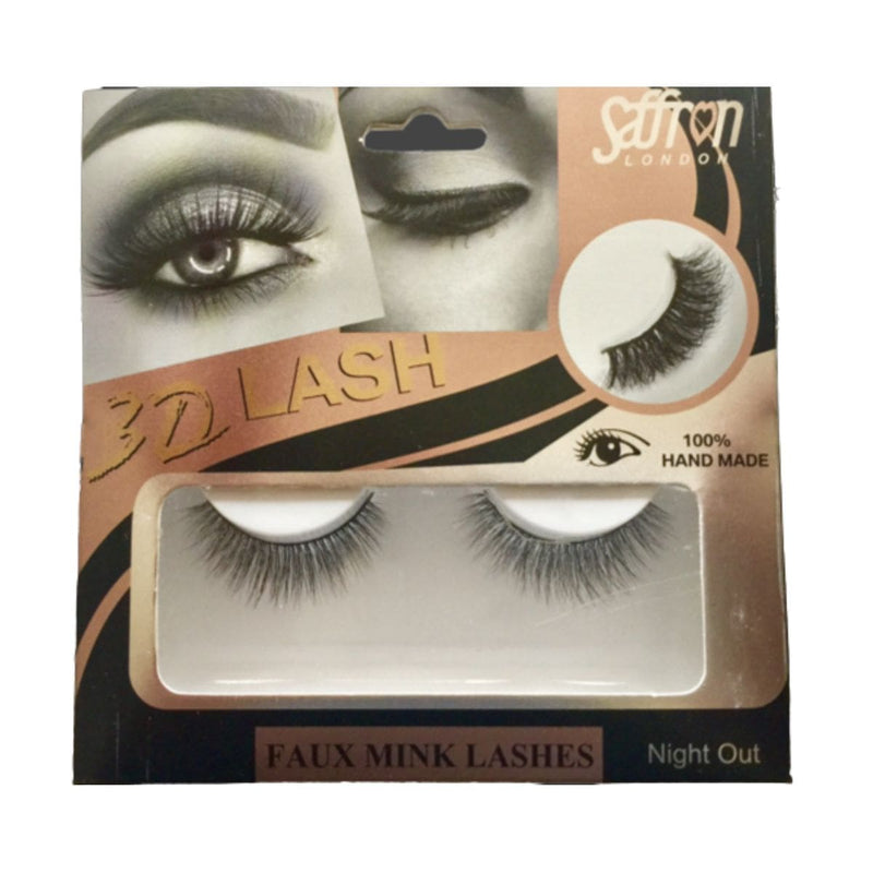 Saffron 3D Faux Mink Lashes - Night Out | Discount Brand Name Cosmetics