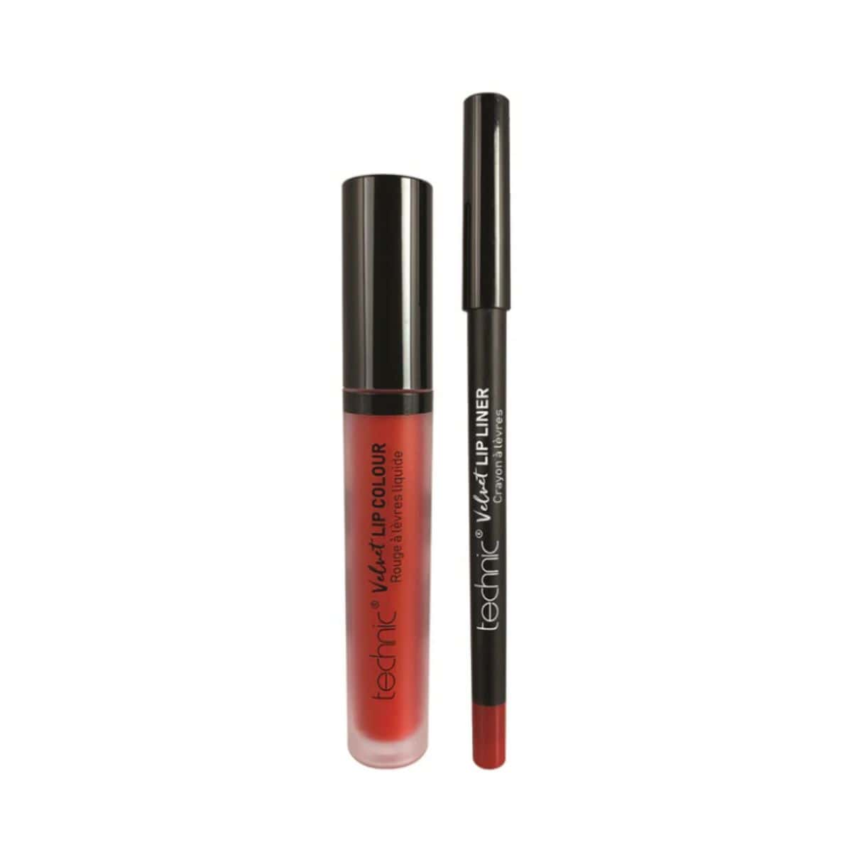 Technic Velvet Lip Kits - Vintage Red | Discount Brand Name Cosmetics